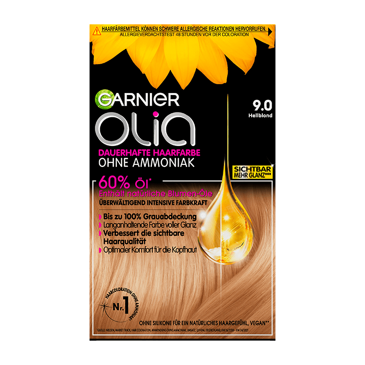 Garnier Olia Nr. 9.0 Hellblond - Produktansicht